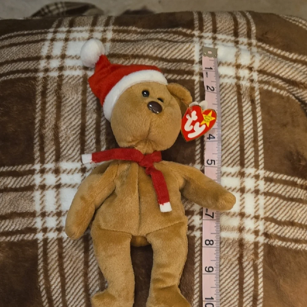 Teddy Style 4200‎ Ty Brown Teddy Bear with Red Santa Hat